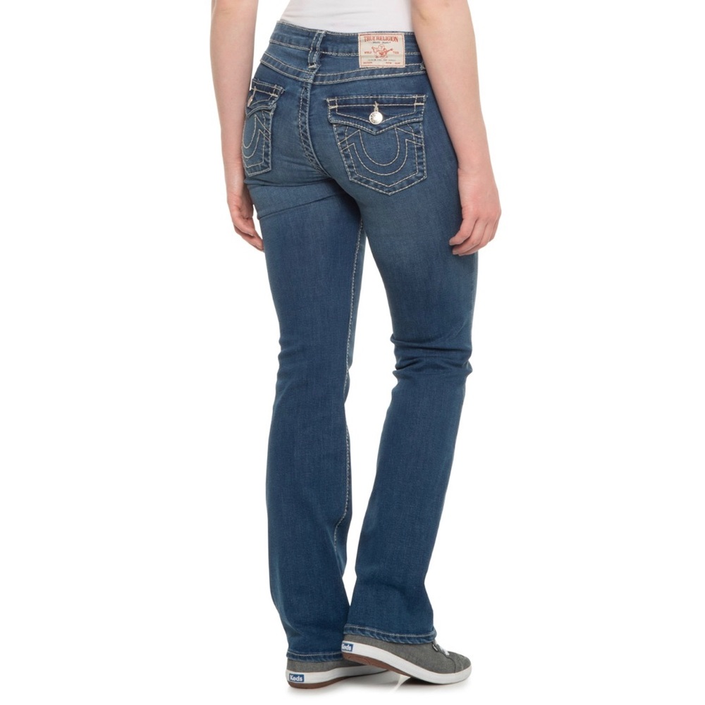 True Religion Billie Big T Flap Jeans Straight Leg, Mid Rise 29 NWT